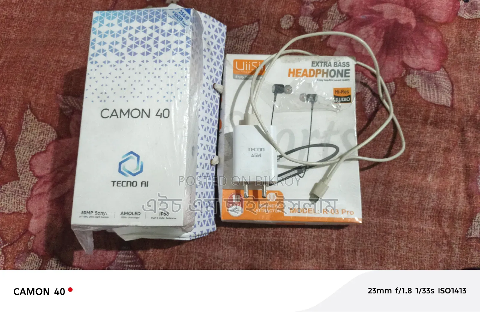 New Tecno Camon 40 256 GB Black