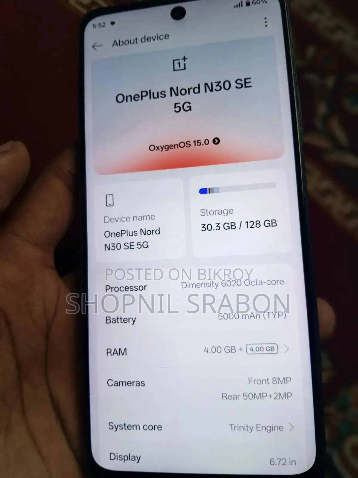 OnePlus Nord N30 128 GB Gray
