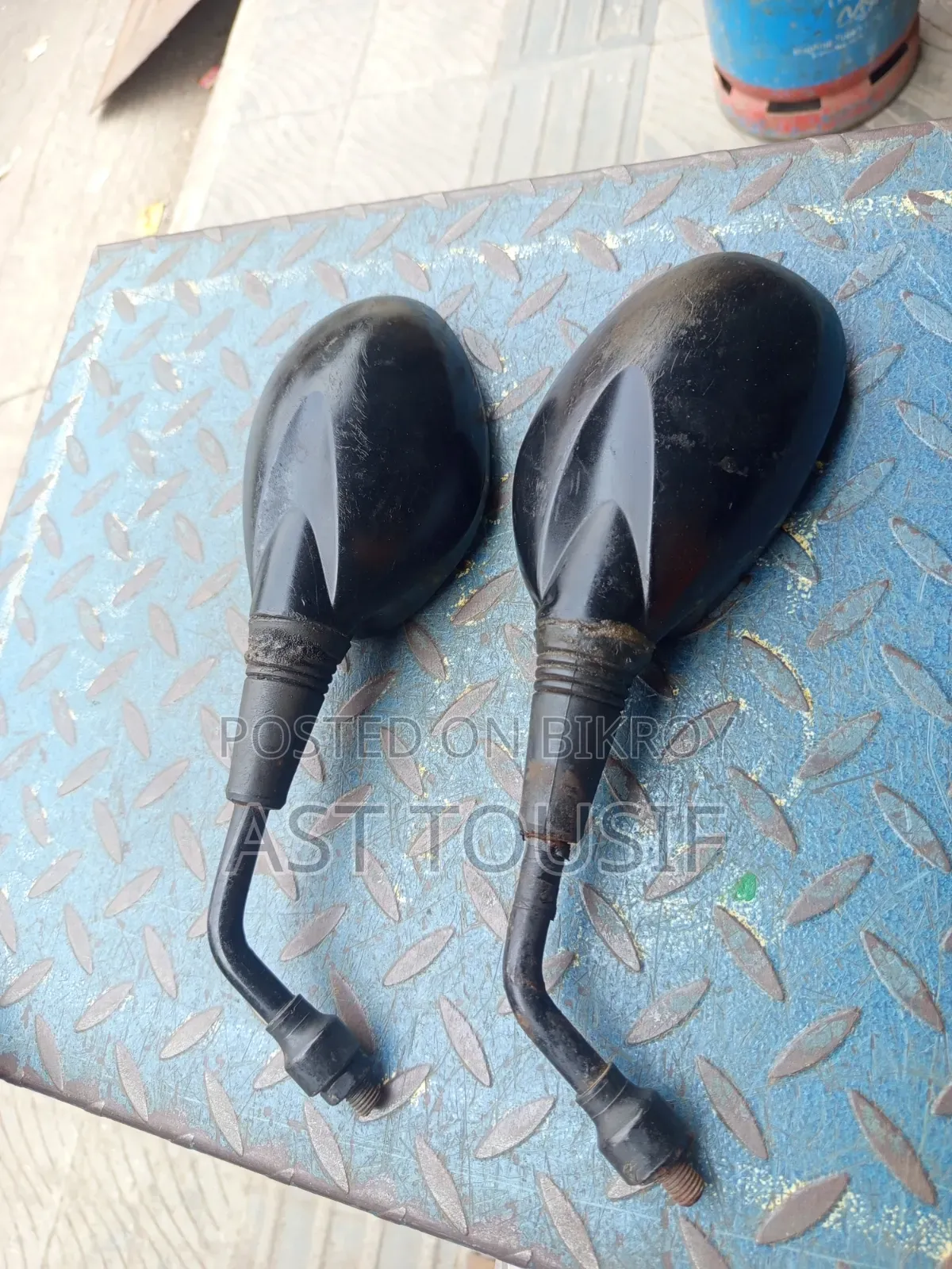 Motorcycle looking glass for sale.