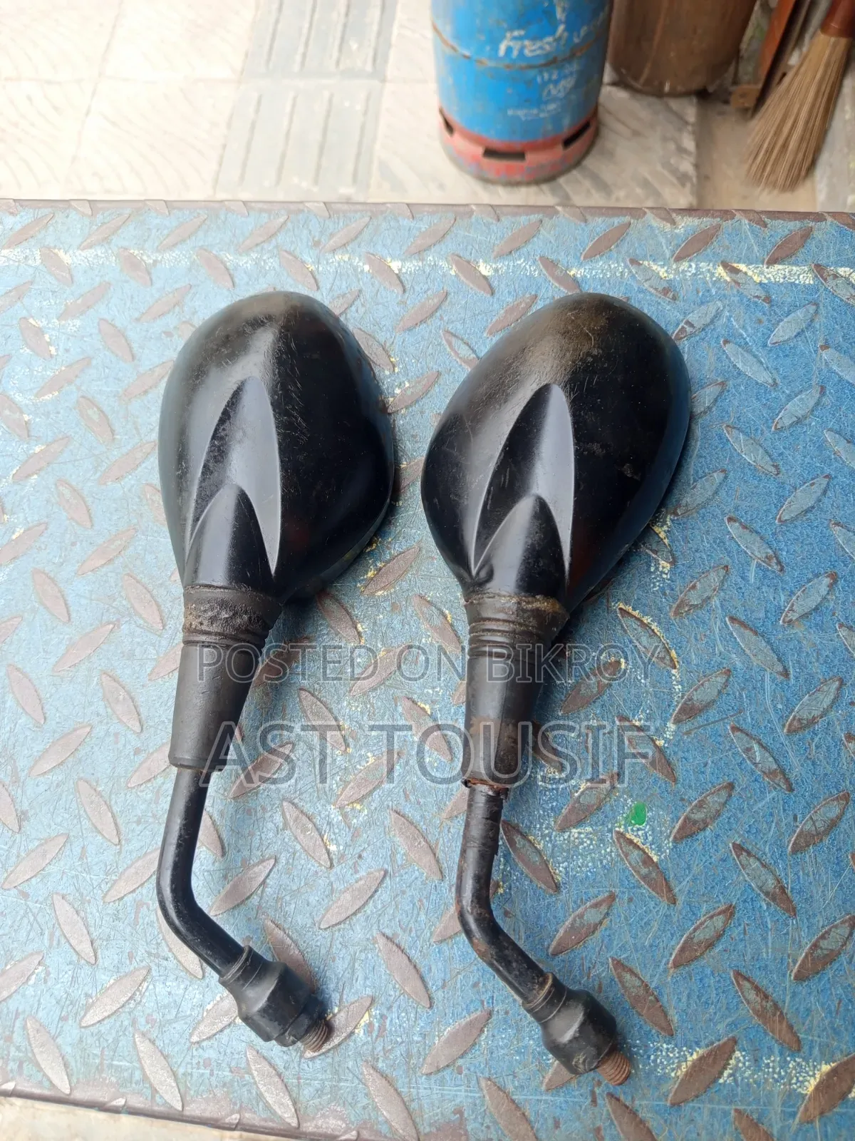 Motorcycle looking glass for sale.