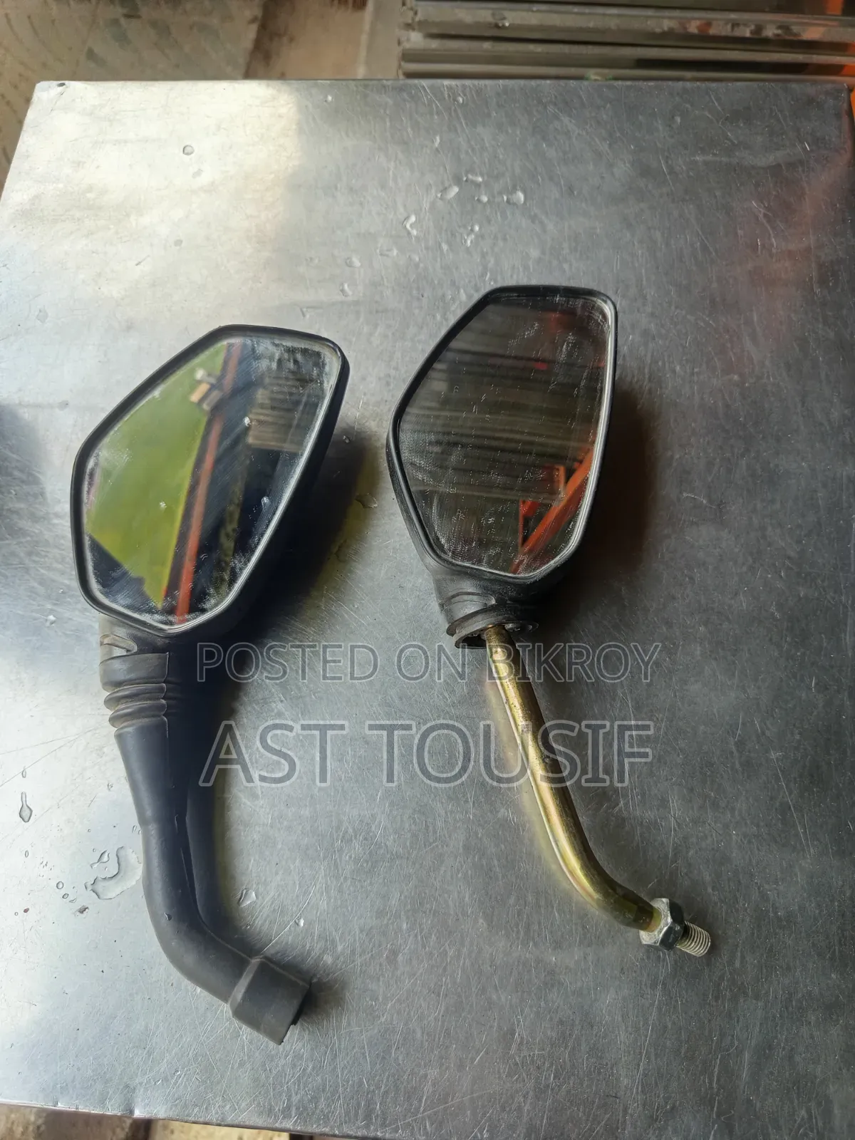 Motorcycle looking glass for sale.