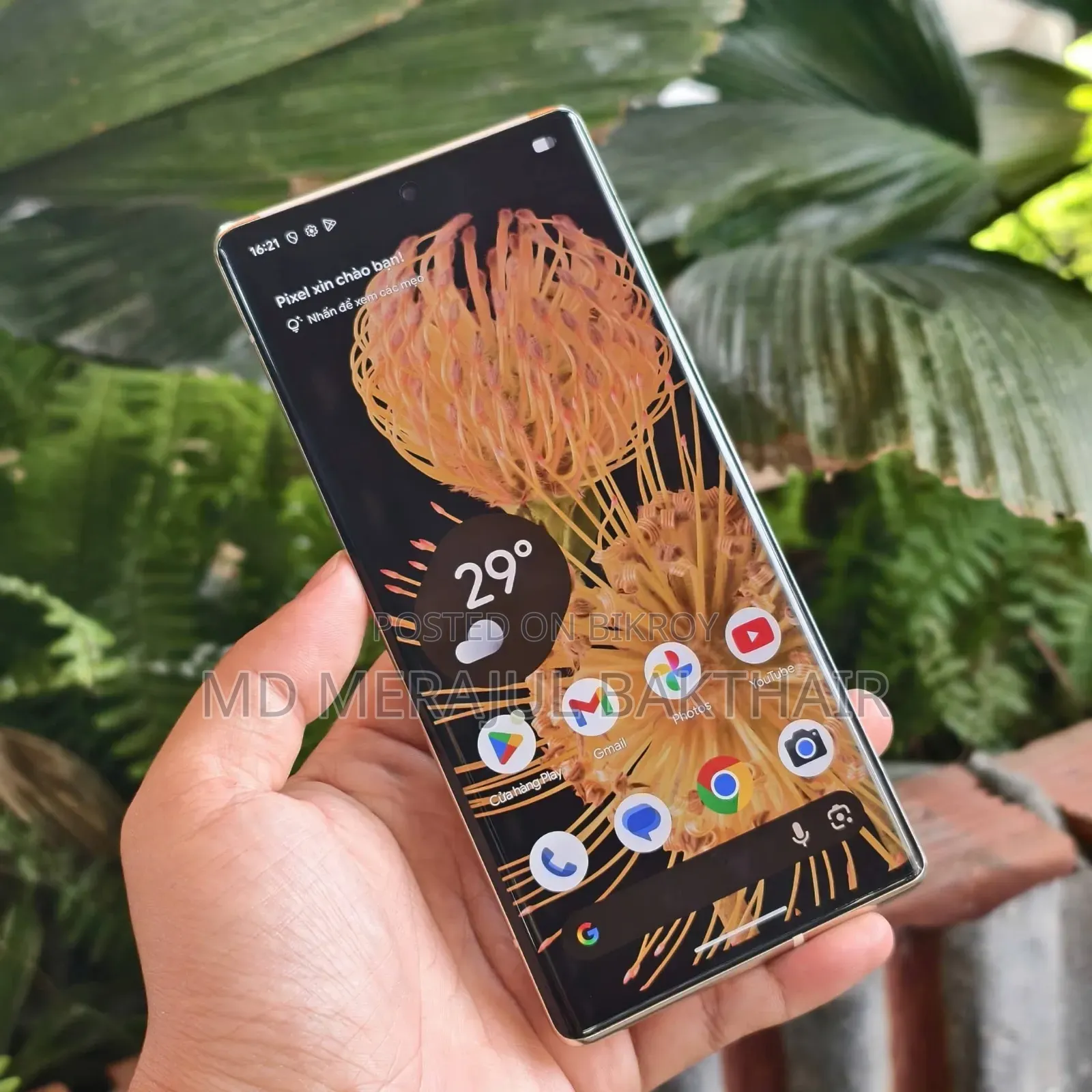 গুগল পিক্সেল ৬ প্রো ১২৮ জিবি গোল্ড