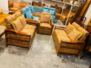 5 Seater Wooden Sofa Set