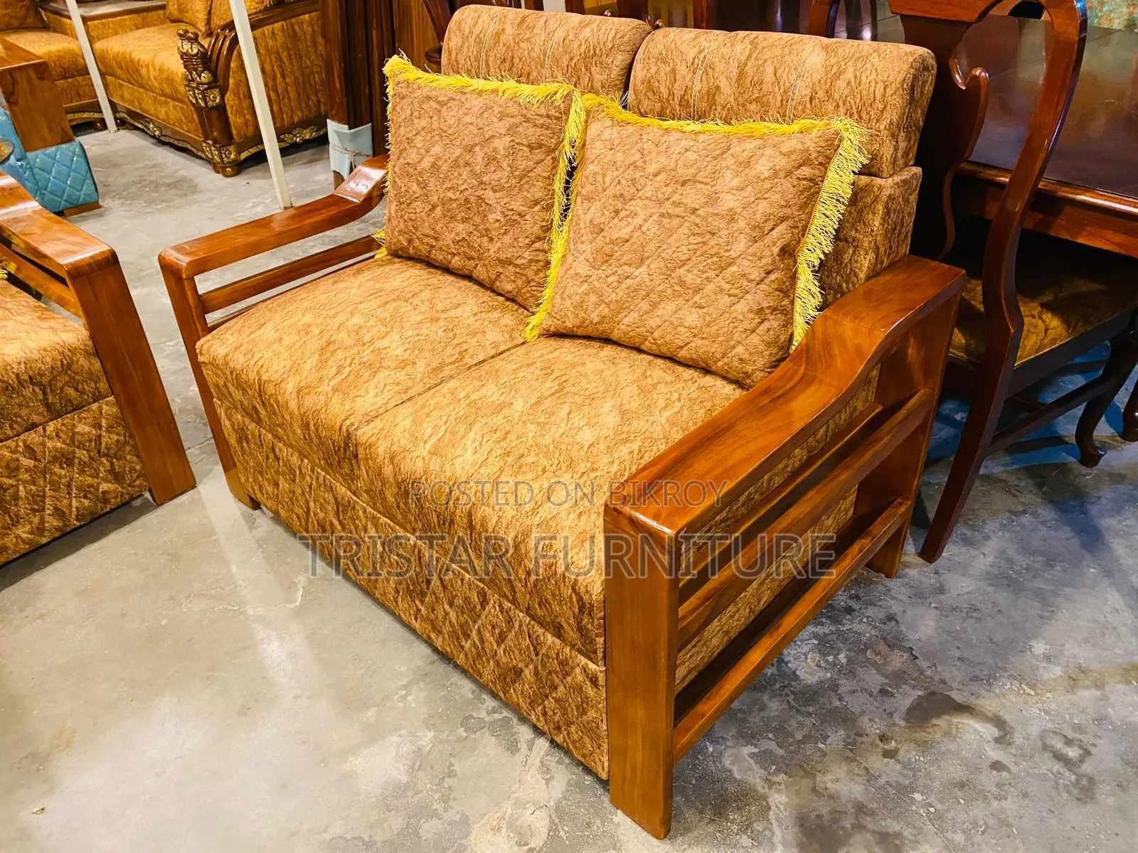 5 Seater Wooden Sofa Set