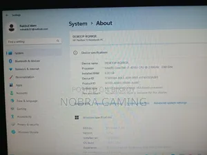 Laptop HP Pavilion 15-Cs3063cl 6GB Intel Core I7 SSD 128GB