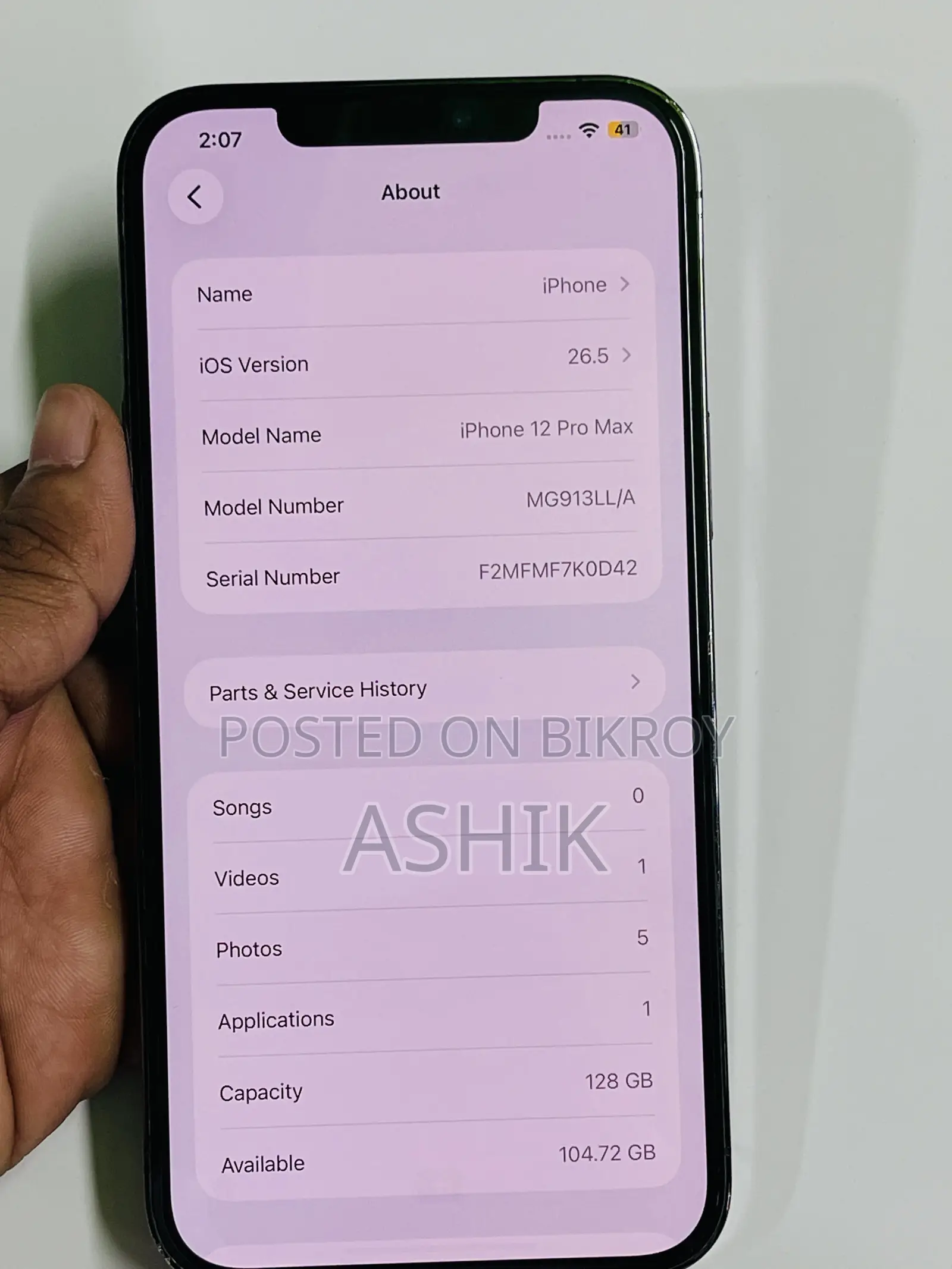 Apple iPhone 12 Pro Max 128 GB ব্ল্যাক
