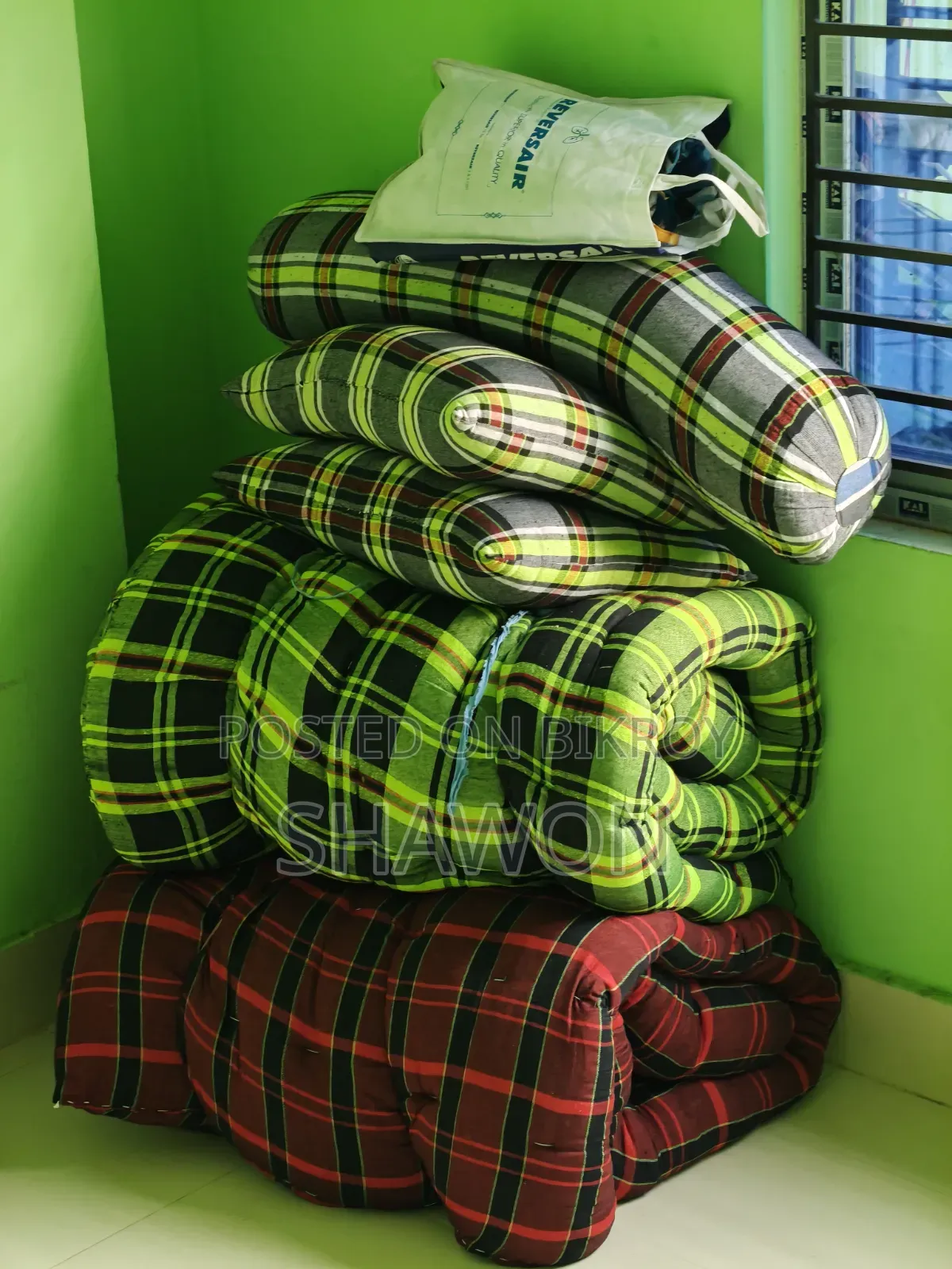 Mattress (2 pcs) + Pillow + Bolster