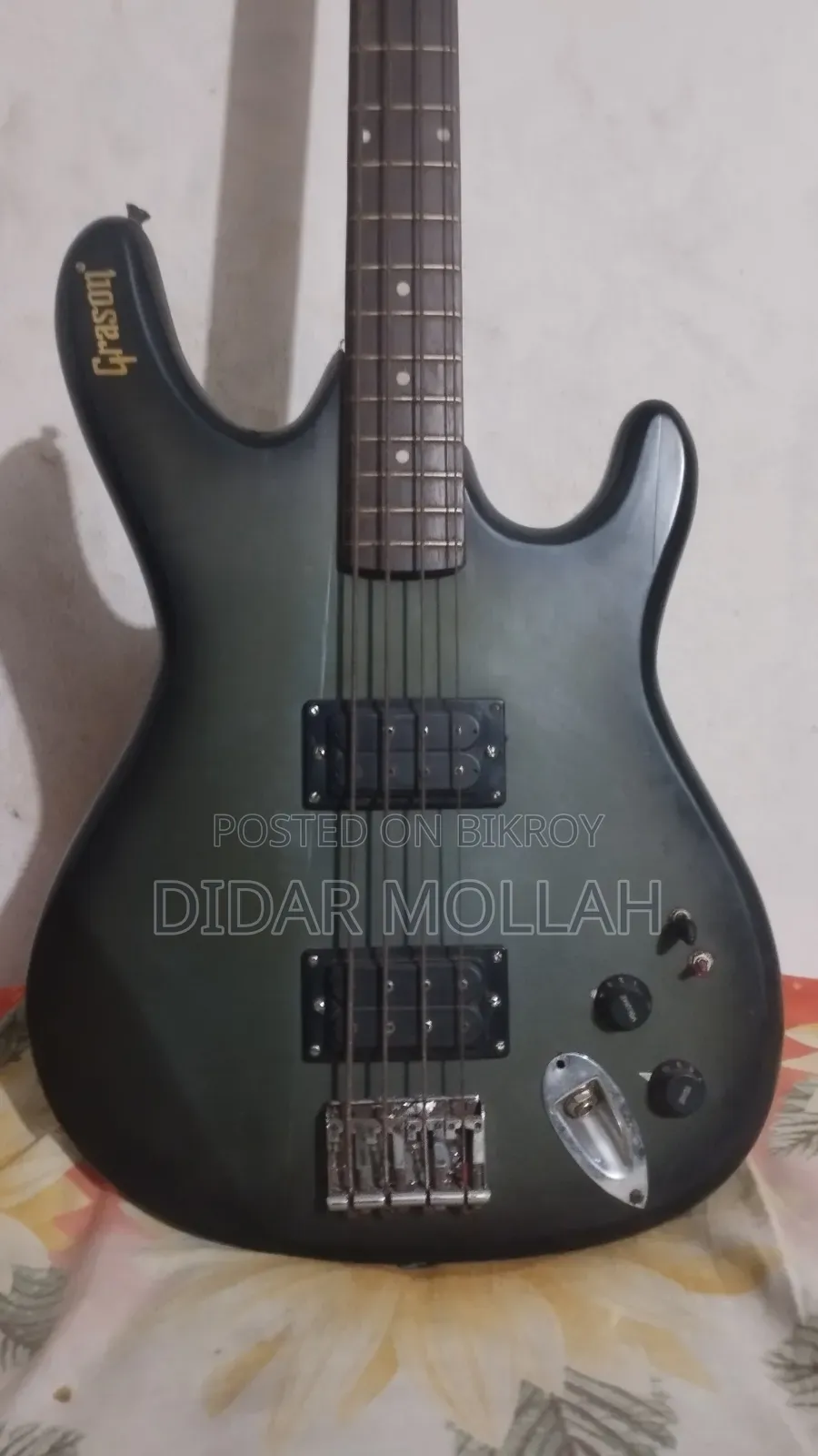 Grason Bass Guitar Repaired and Ready to Play