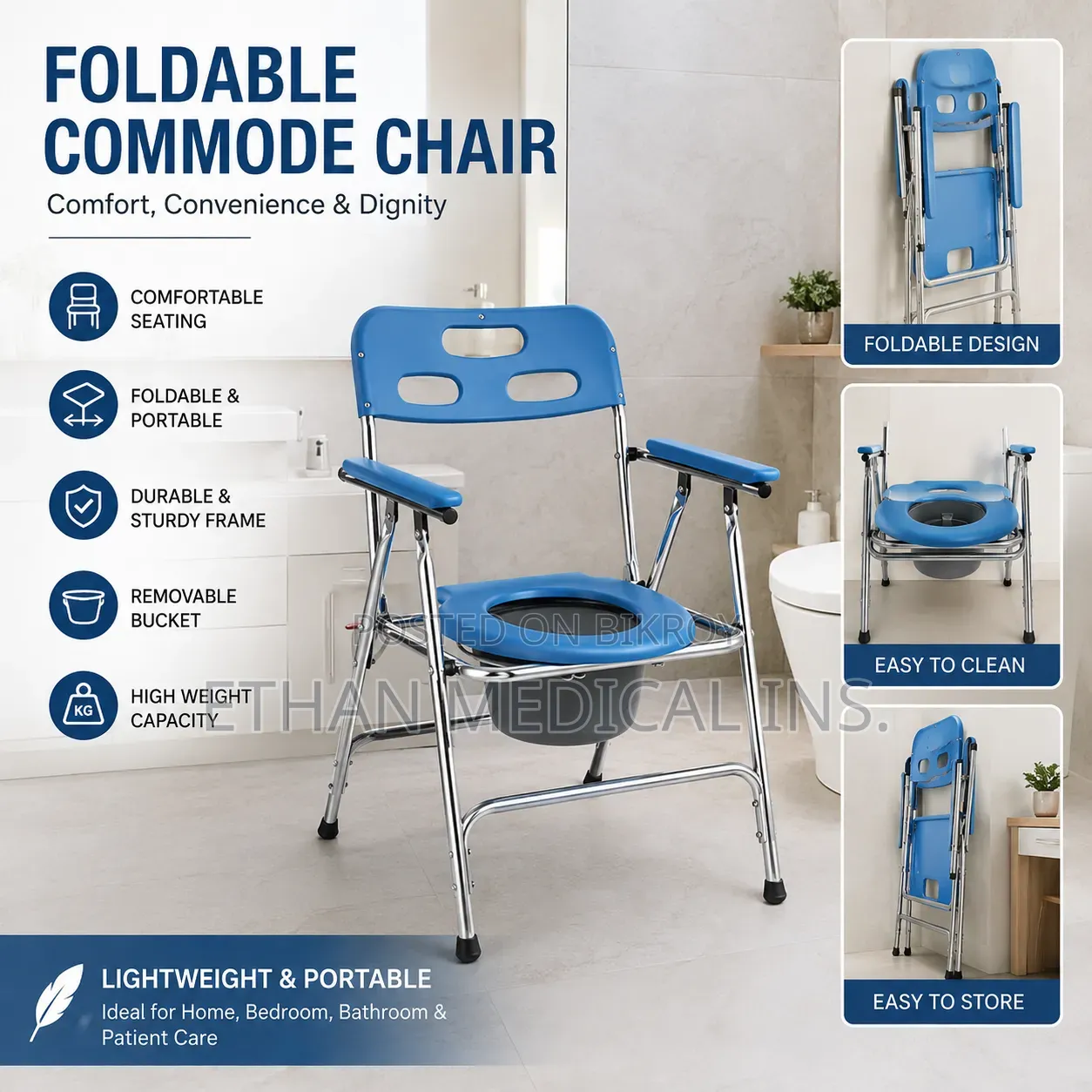 Folding Commode Chair