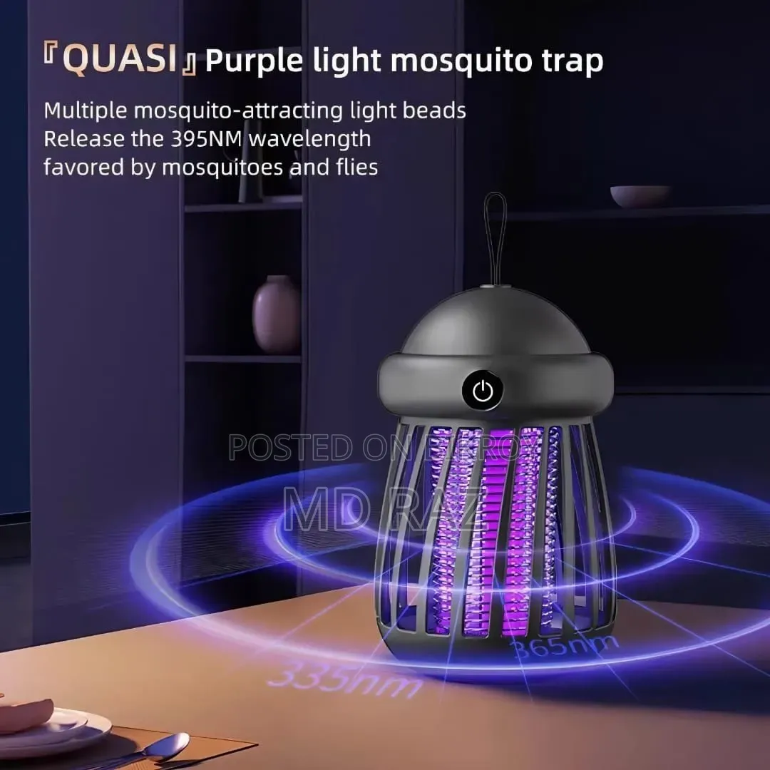 Portable USB Rechargeable Electric Shock Mosquito Killer Lamp