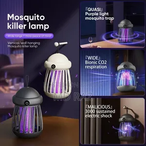 Portable USB Rechargeable Electric Shock Mosquito Killer Lamp