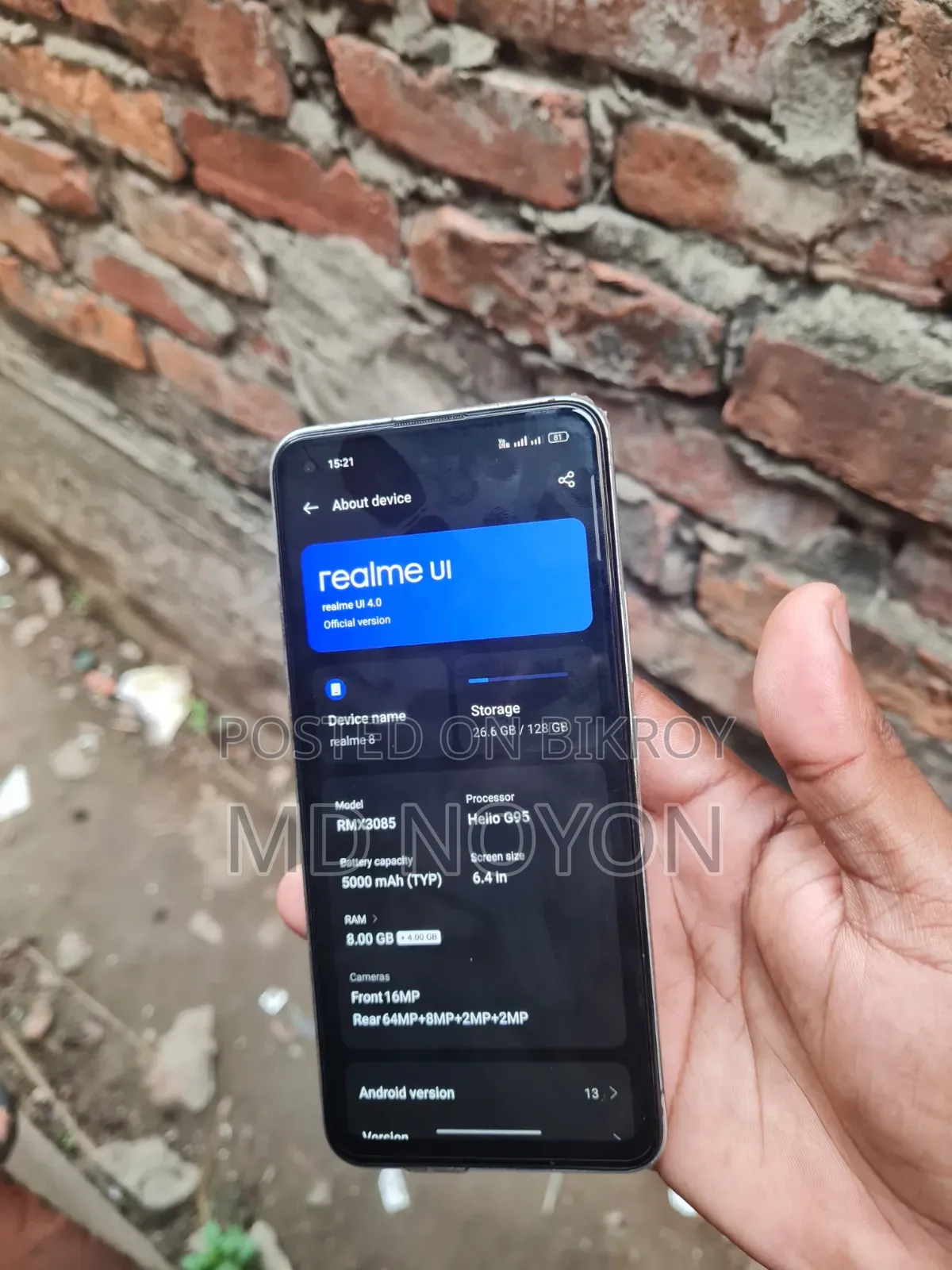 Realme 8 5G 128 GB Silver