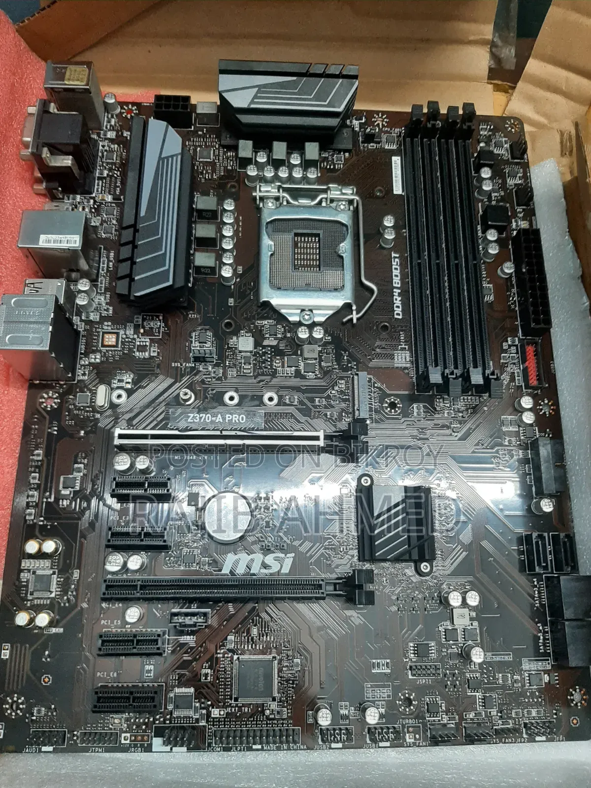 Msi Z370-a Pro Intel Motherboard (Brand New / Intact)