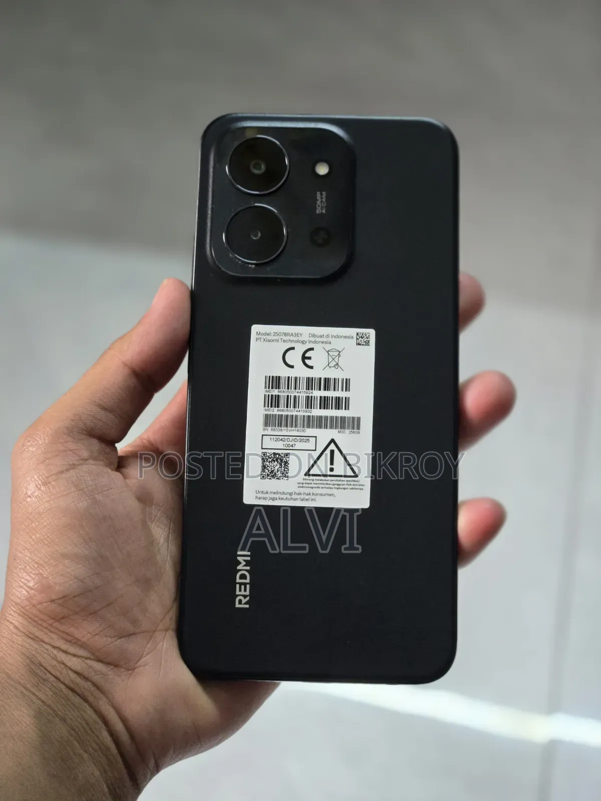 New Xiaomi Redmi 15C 4G 256 GB Black