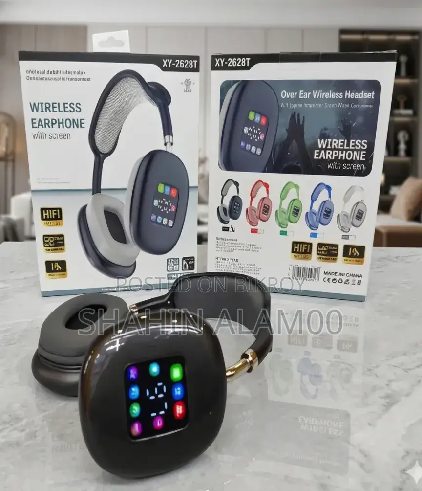 Overhead Wireless Headphones With Built-