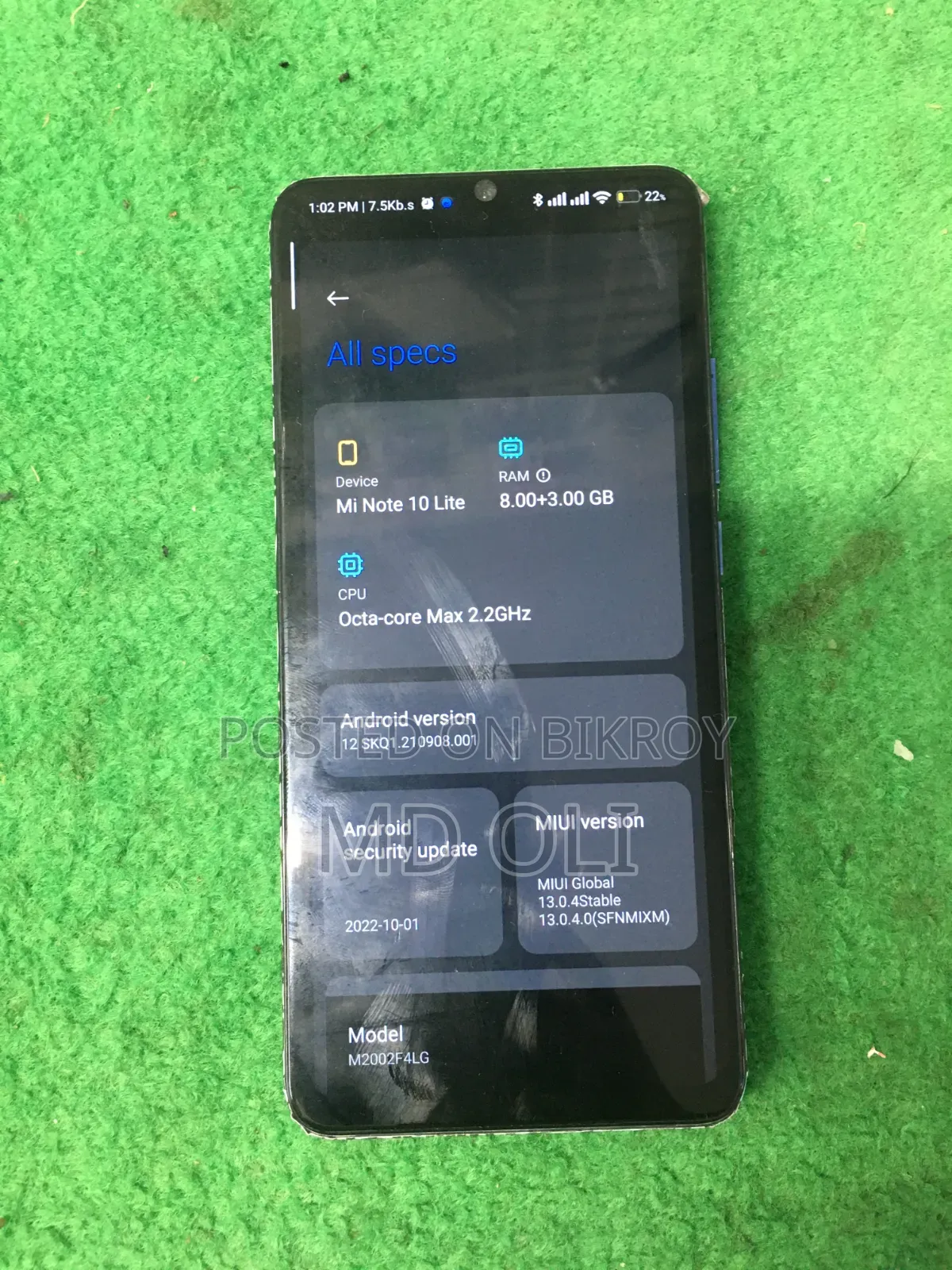 Xiaomi Mi Note 10 Lite 128 GB Blue