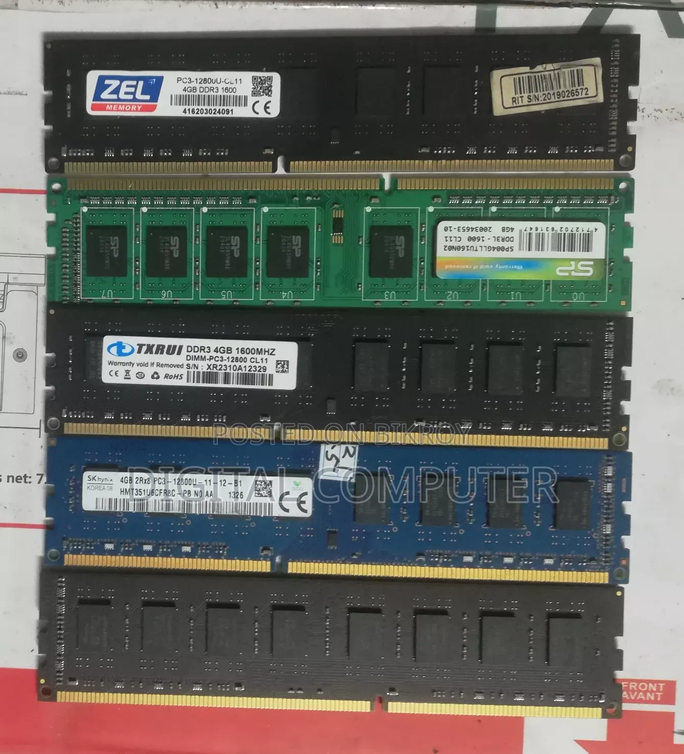 4GB DDR3 Laptop RAM