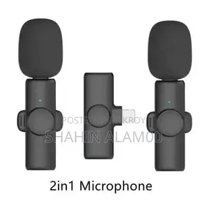 Double Wireless Microphone 2 In 1
