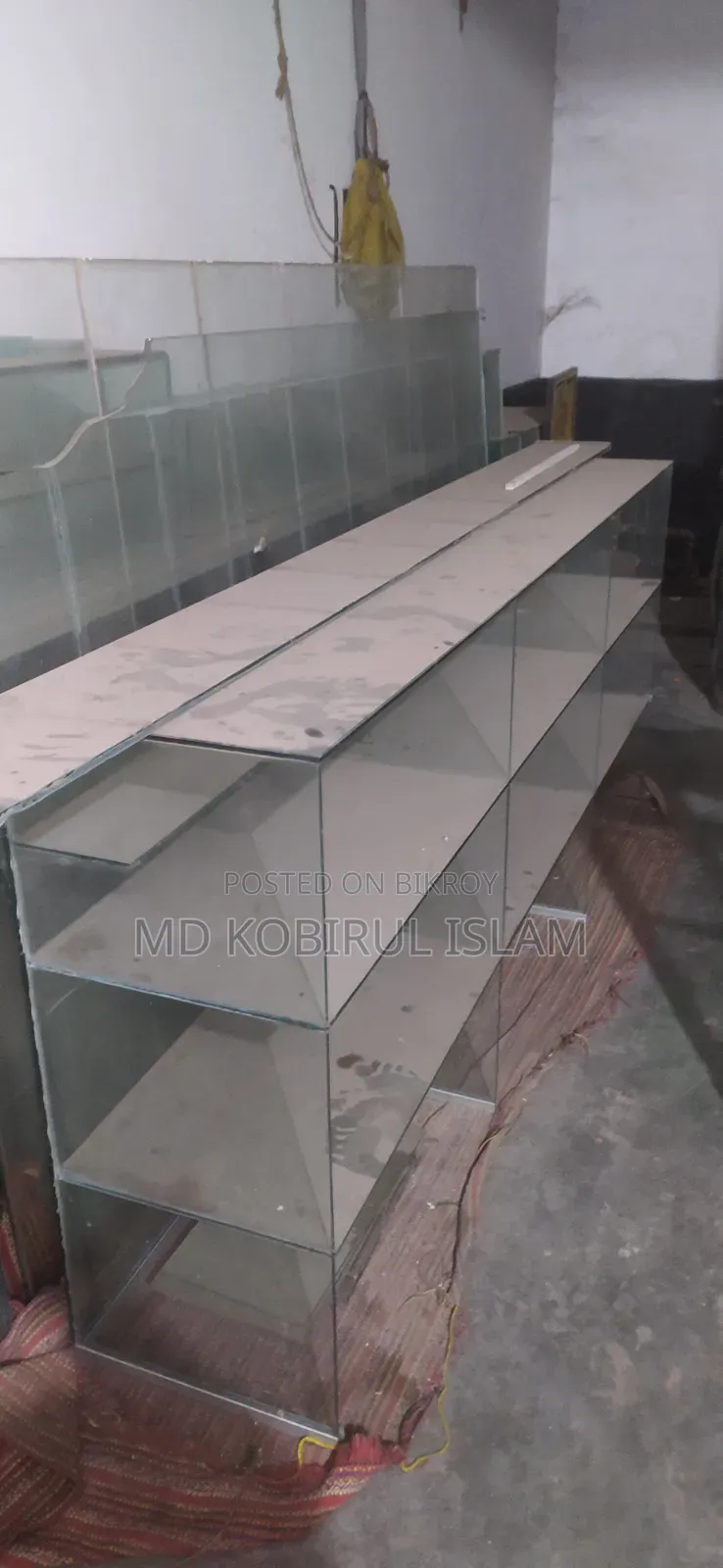 Glass Door and Glass Rack