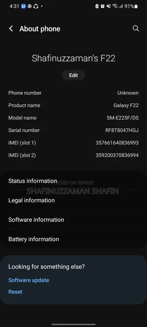 Samsung Galaxy F22 128 GB Black