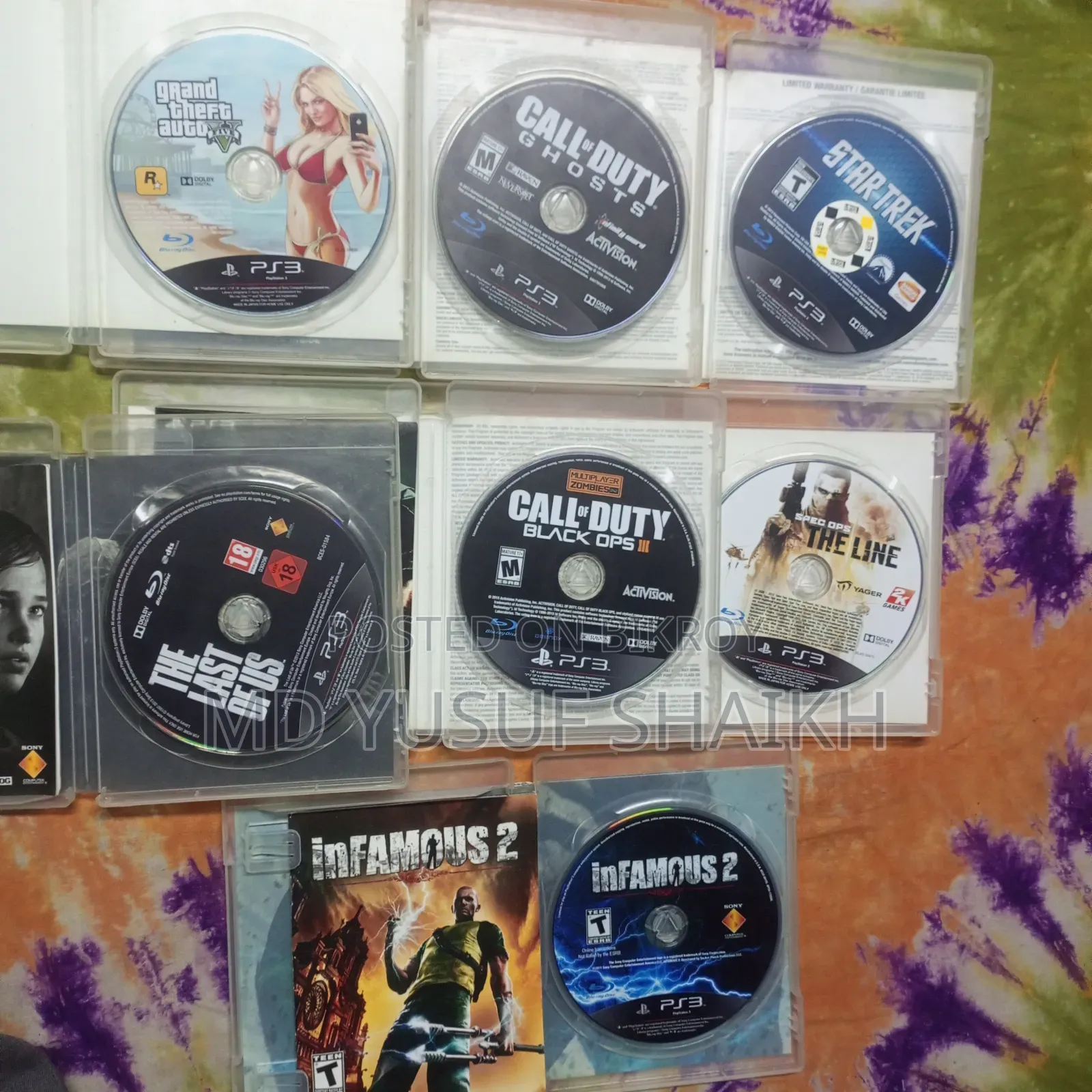 7 Pcs PS3 Original Boxed Games Collection