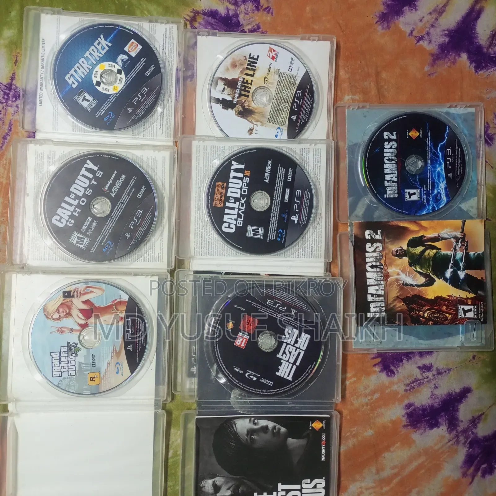 7 Pcs PS3 Original Boxed Games Collection