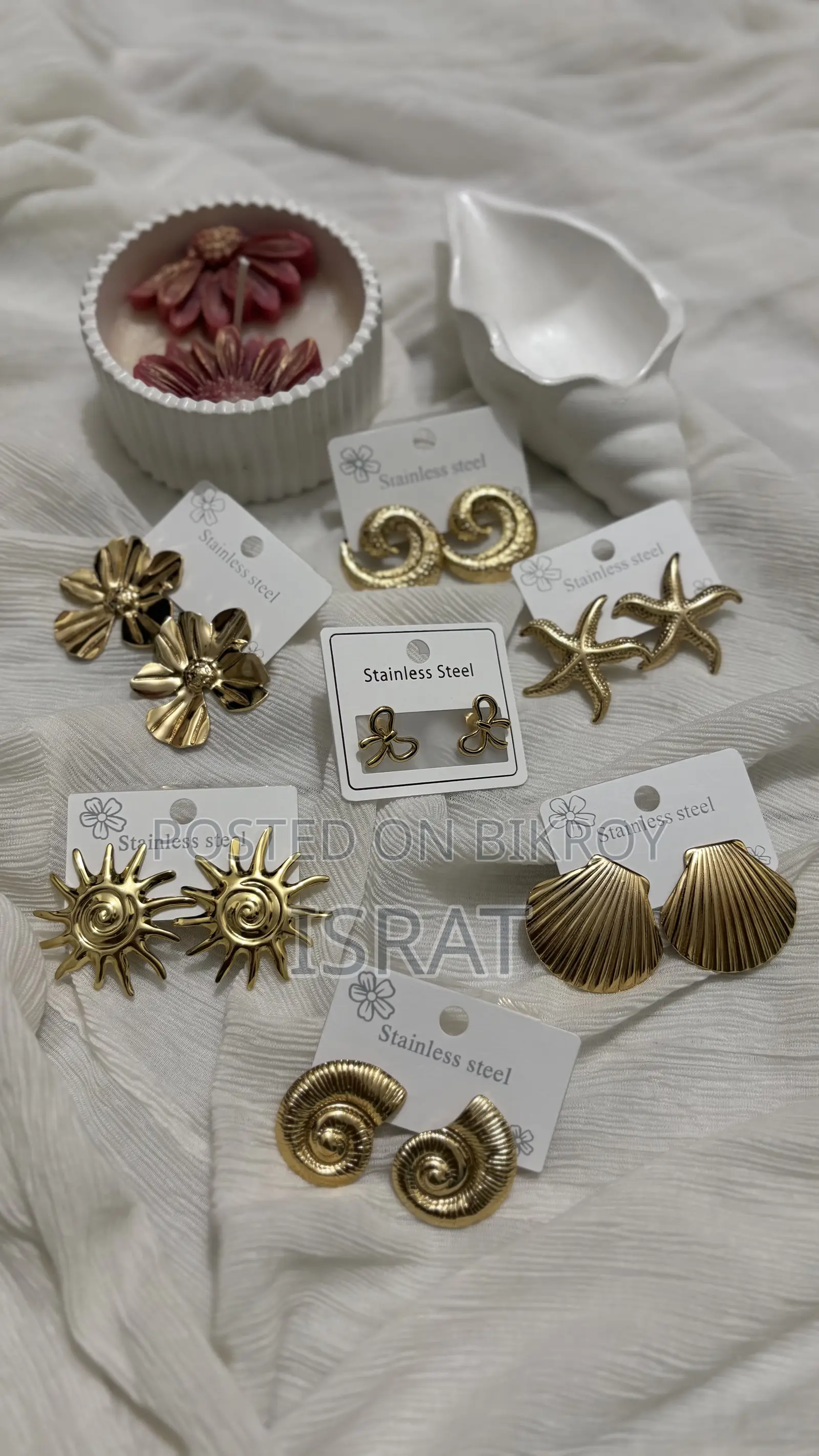 Original China Stainless Steel Earrings