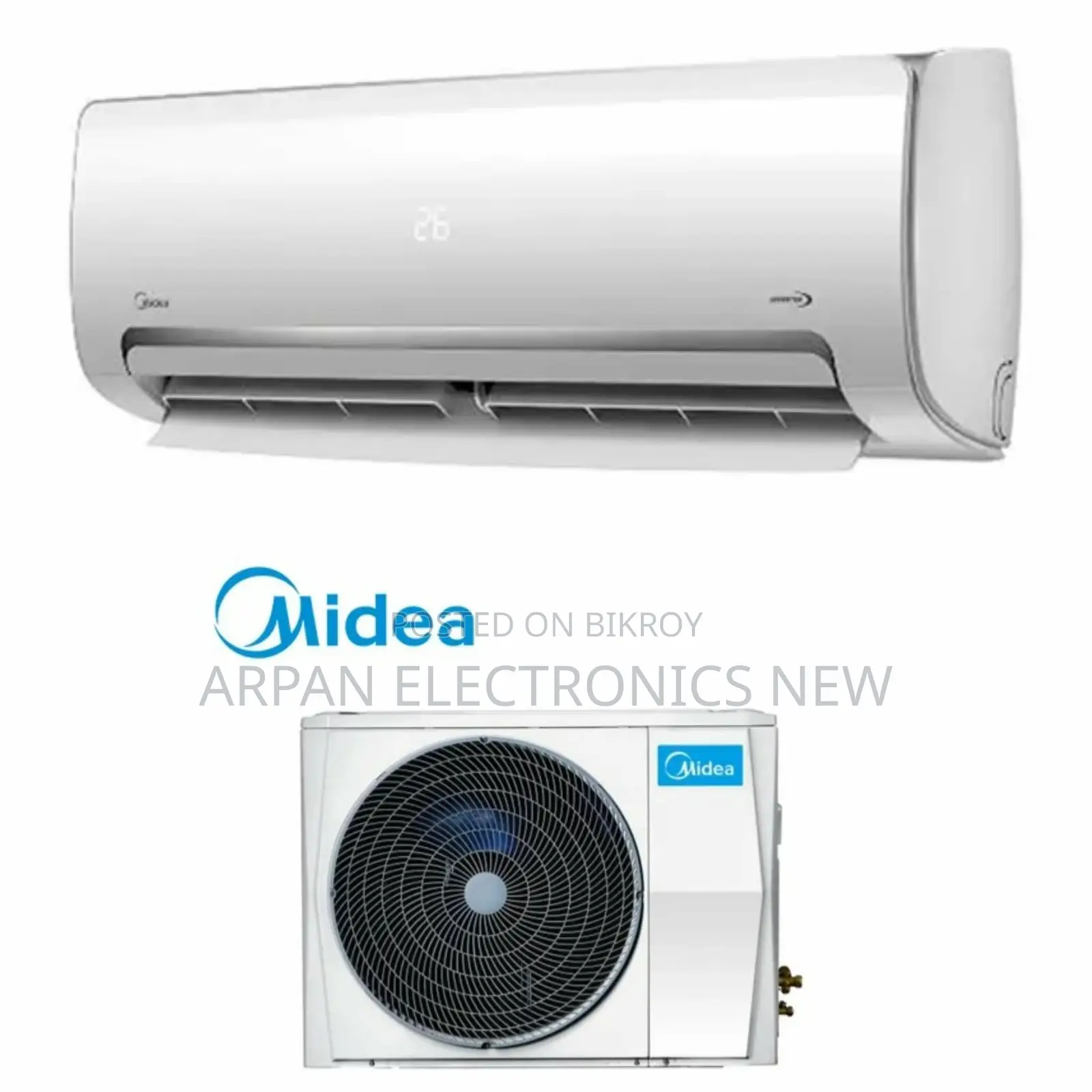 Inverter AC 1.5 Ton Midea Stylish Look, Powerful Cooling