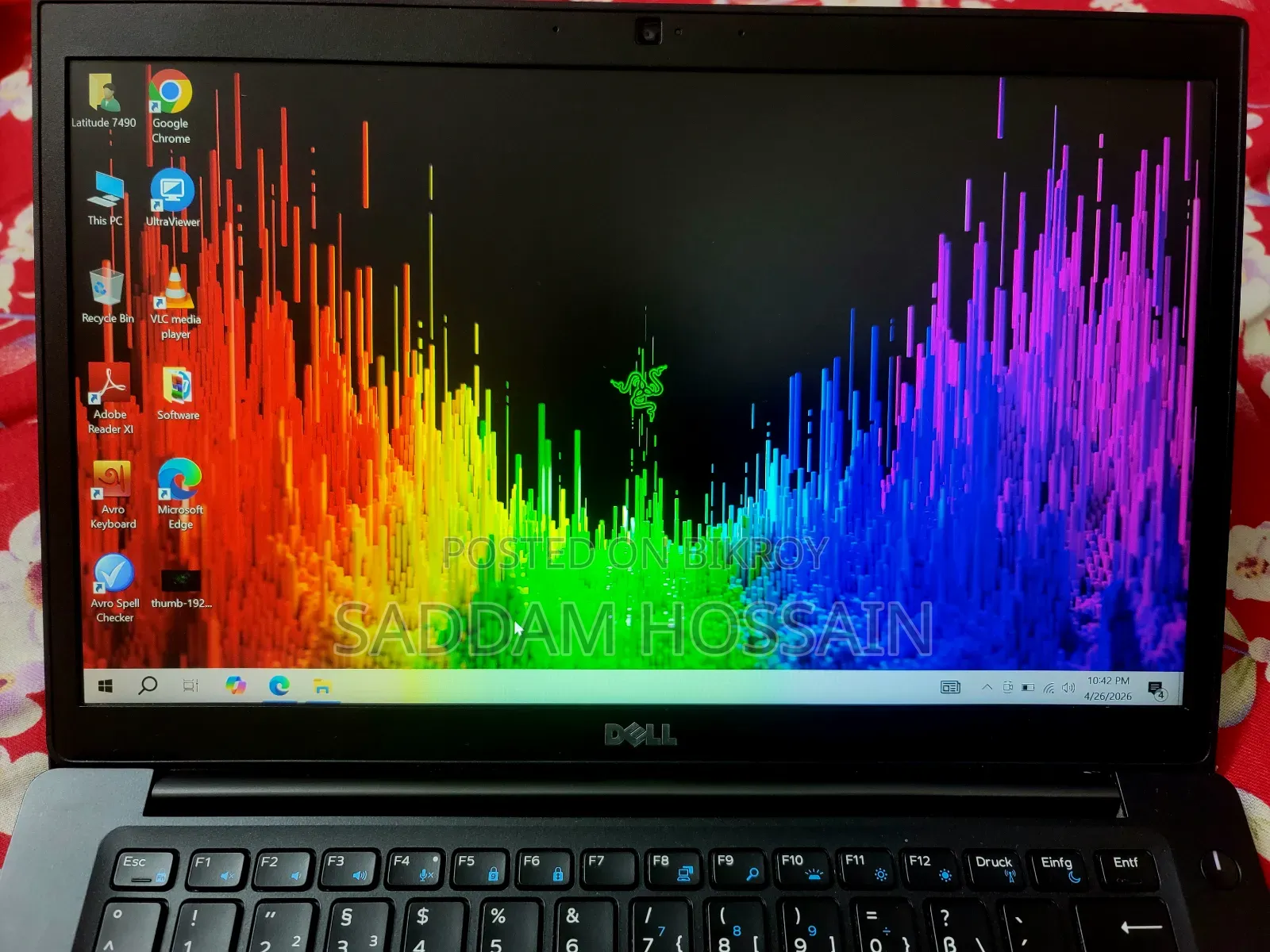 Laptop Dell Latitude 7480 12GB Intel Core I5 HDD+SSD 256GB
