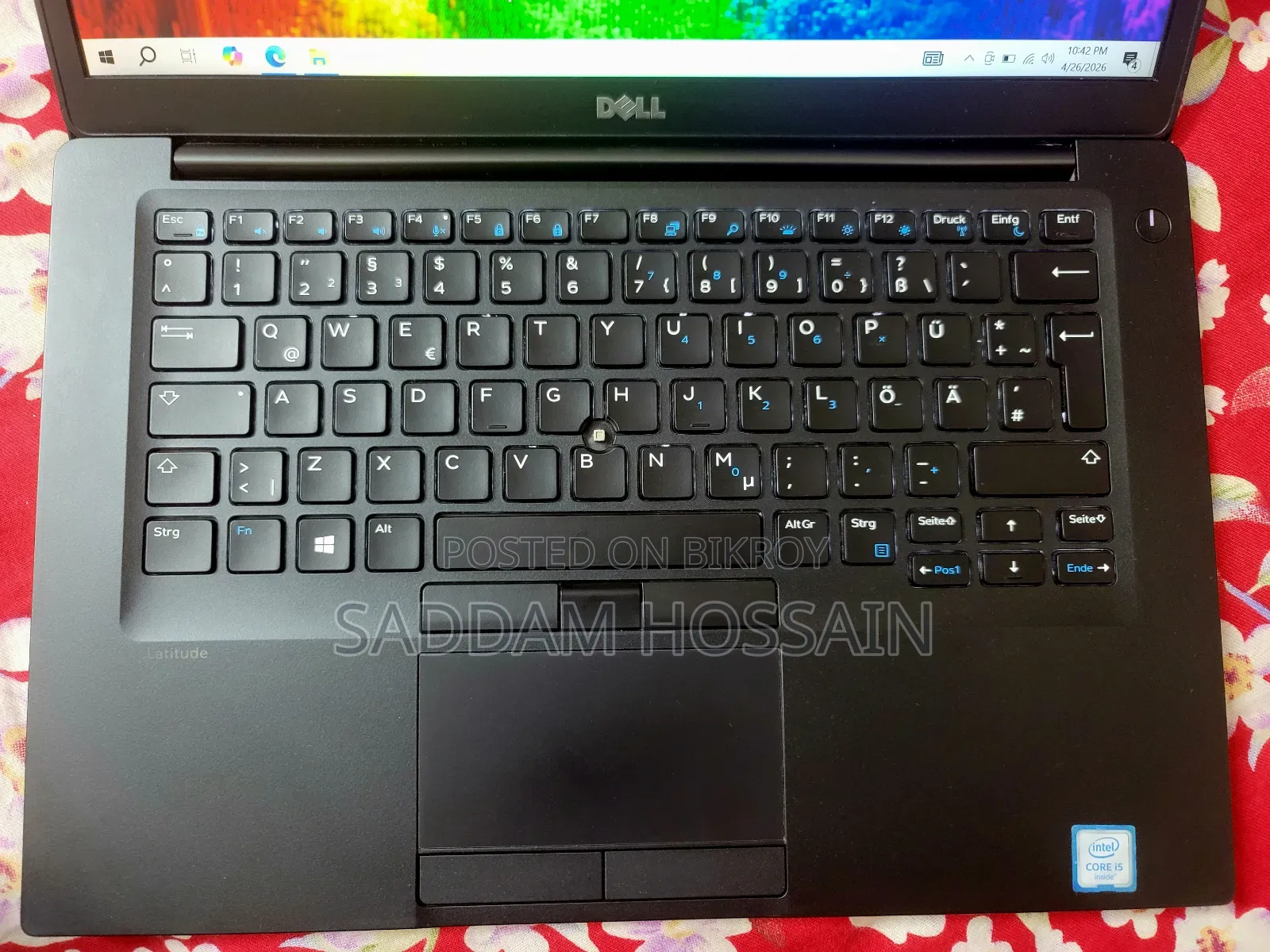 Laptop Dell Latitude 7480 12GB Intel Core I5 HDD+SSD 256GB