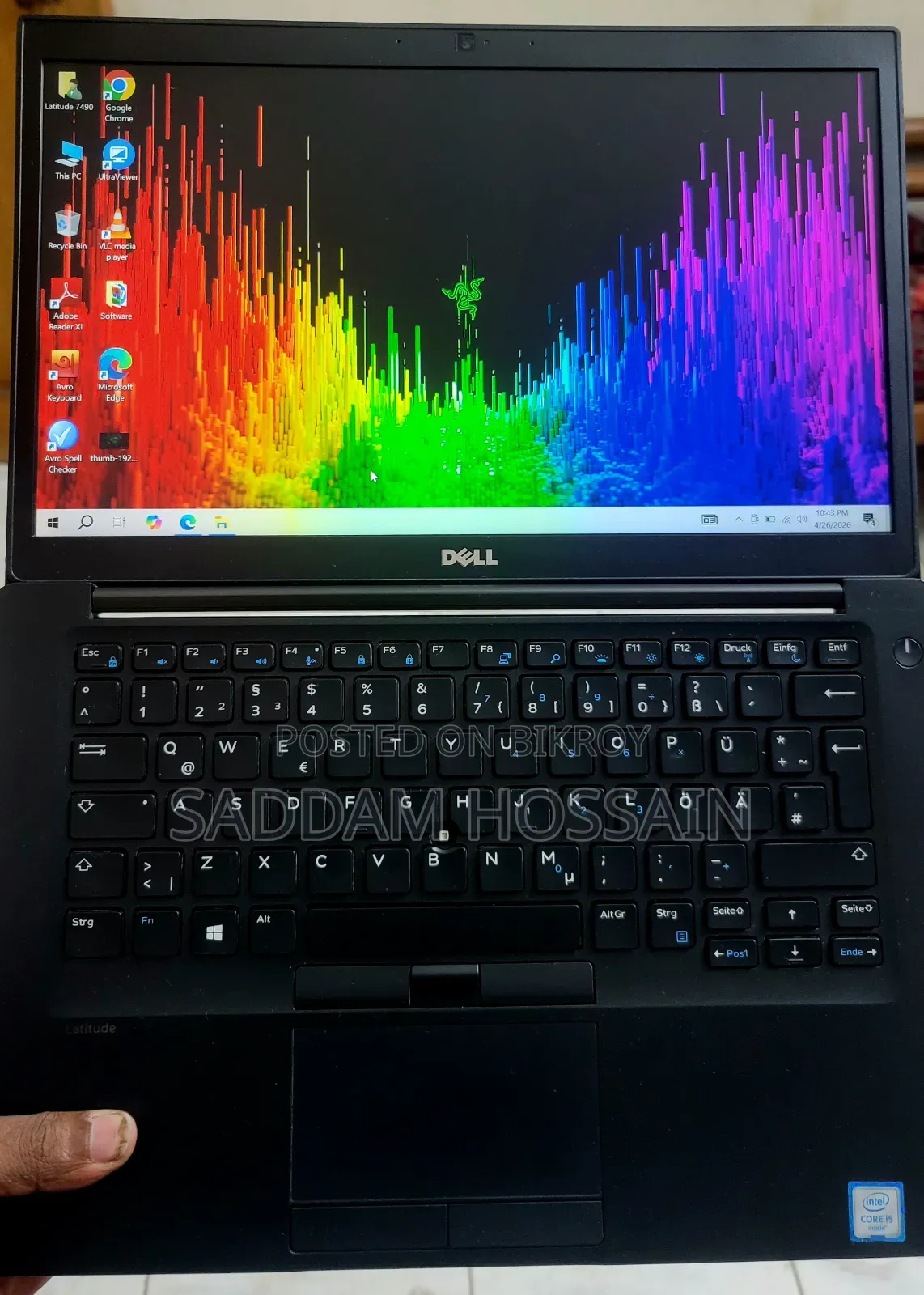 Laptop Dell Latitude 7480 12GB Intel Core I5 HDD+SSD 256GB