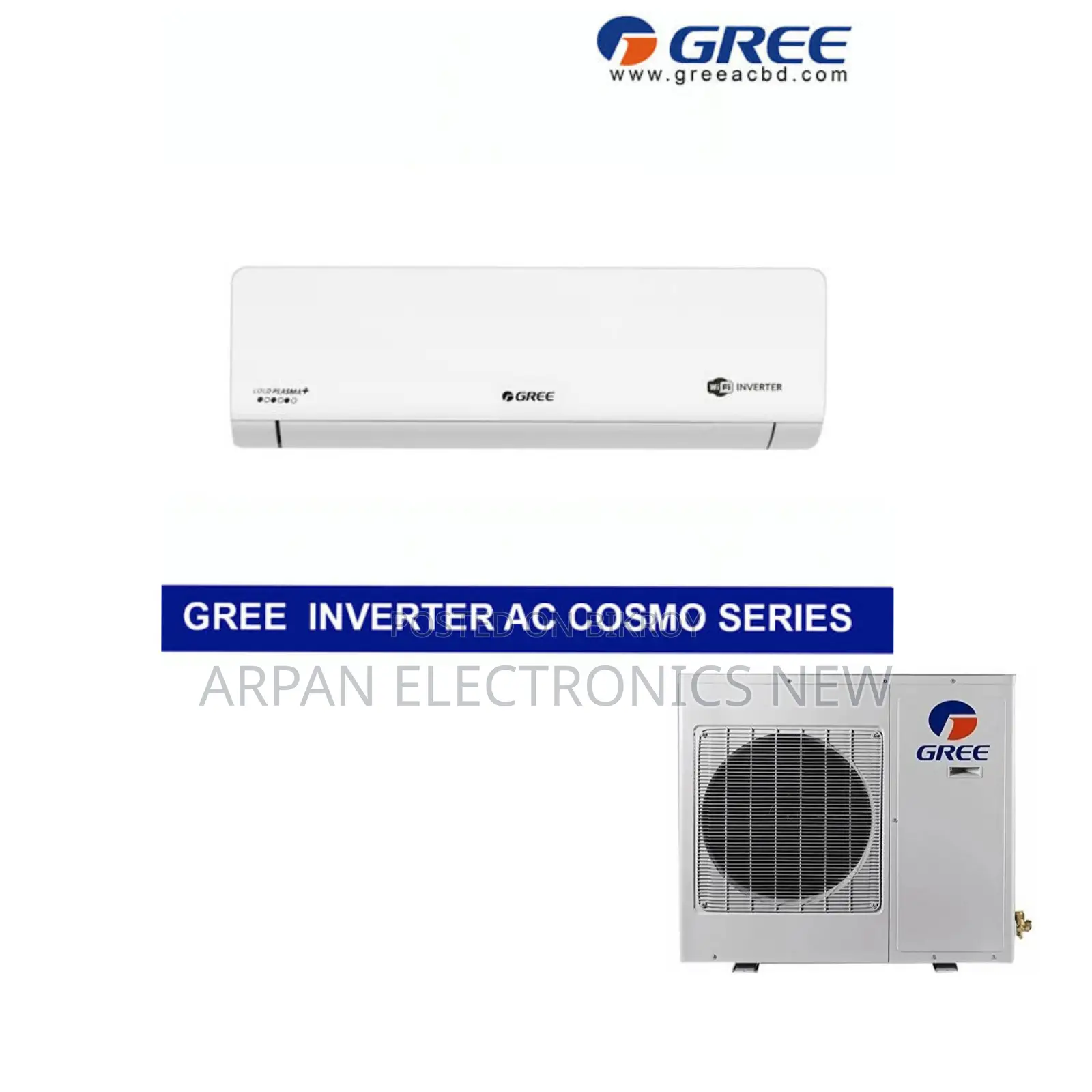 Gree Air-Conditioner 1.5 Ton Inverter 12 Years Warranty