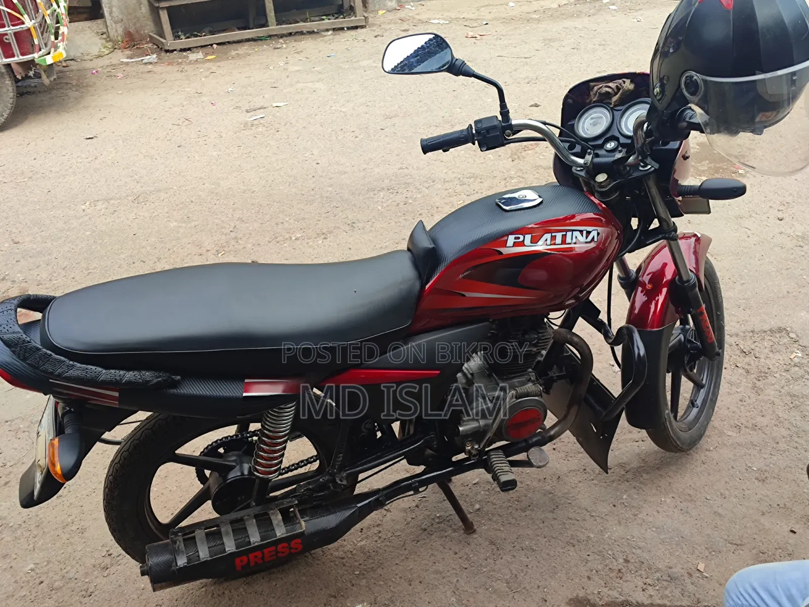 Bajaj Platina 100 2026 Red