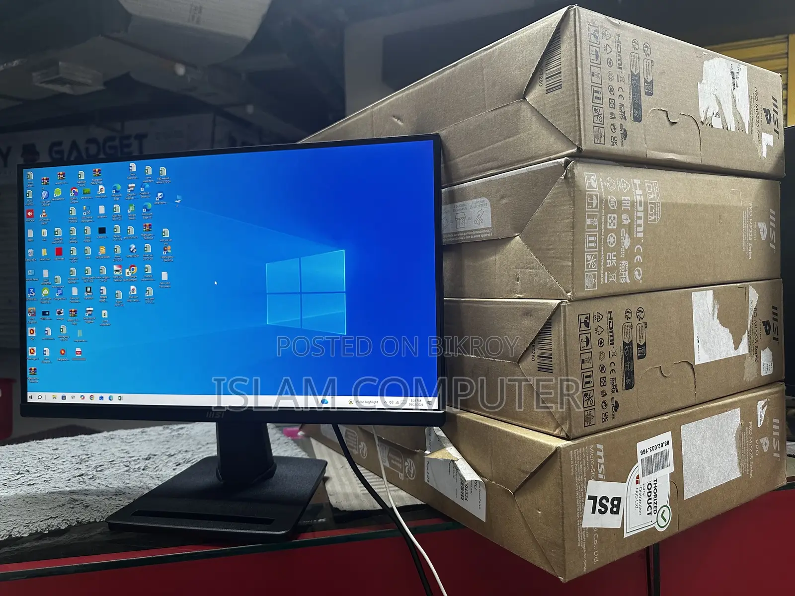Msi Pro Mp223 22" Full HD Business Monitor 100% OK New