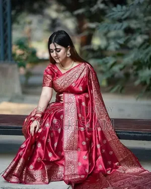 Japani Silk Saree with Blouse Piece