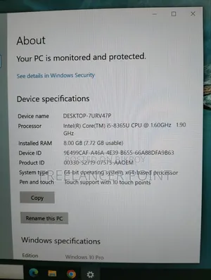 Laptop Lenovo ThinkPad T490s 8GB Intel Core I5 SSD 256GB