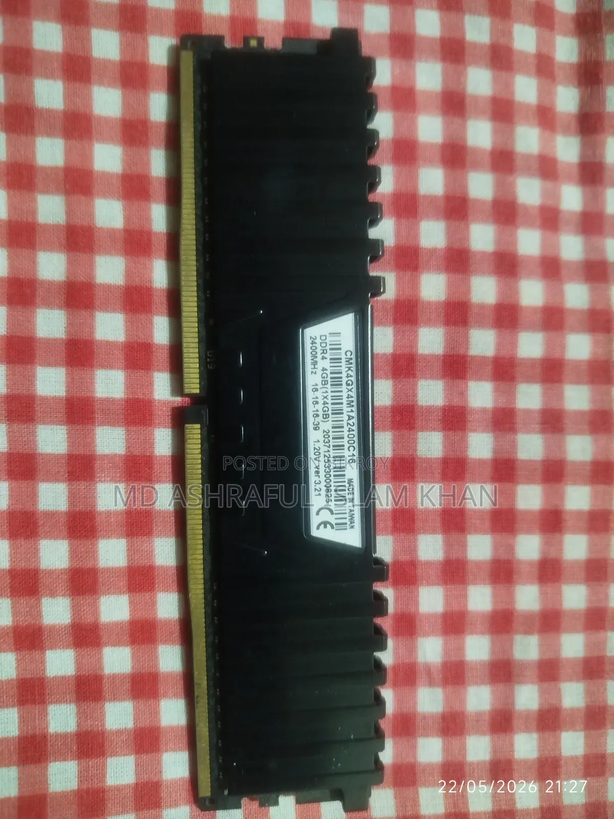 Vengeance Ram 4gb Ddr4 2400mhz
