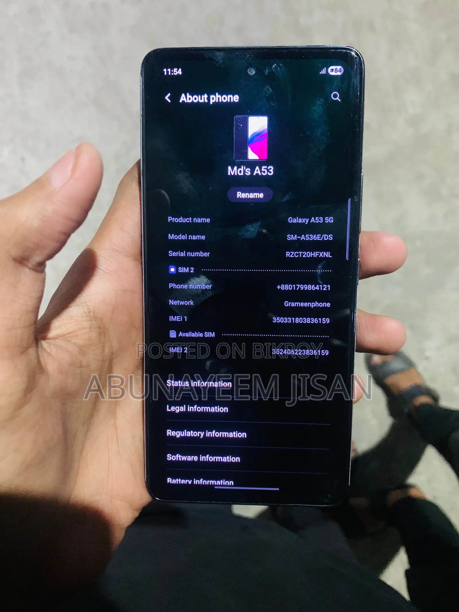 Samsung Galaxy A53 5G 128 GB Black