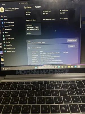 Laptop Asus 16GB AMD Ryzen 7 SSD 512GB