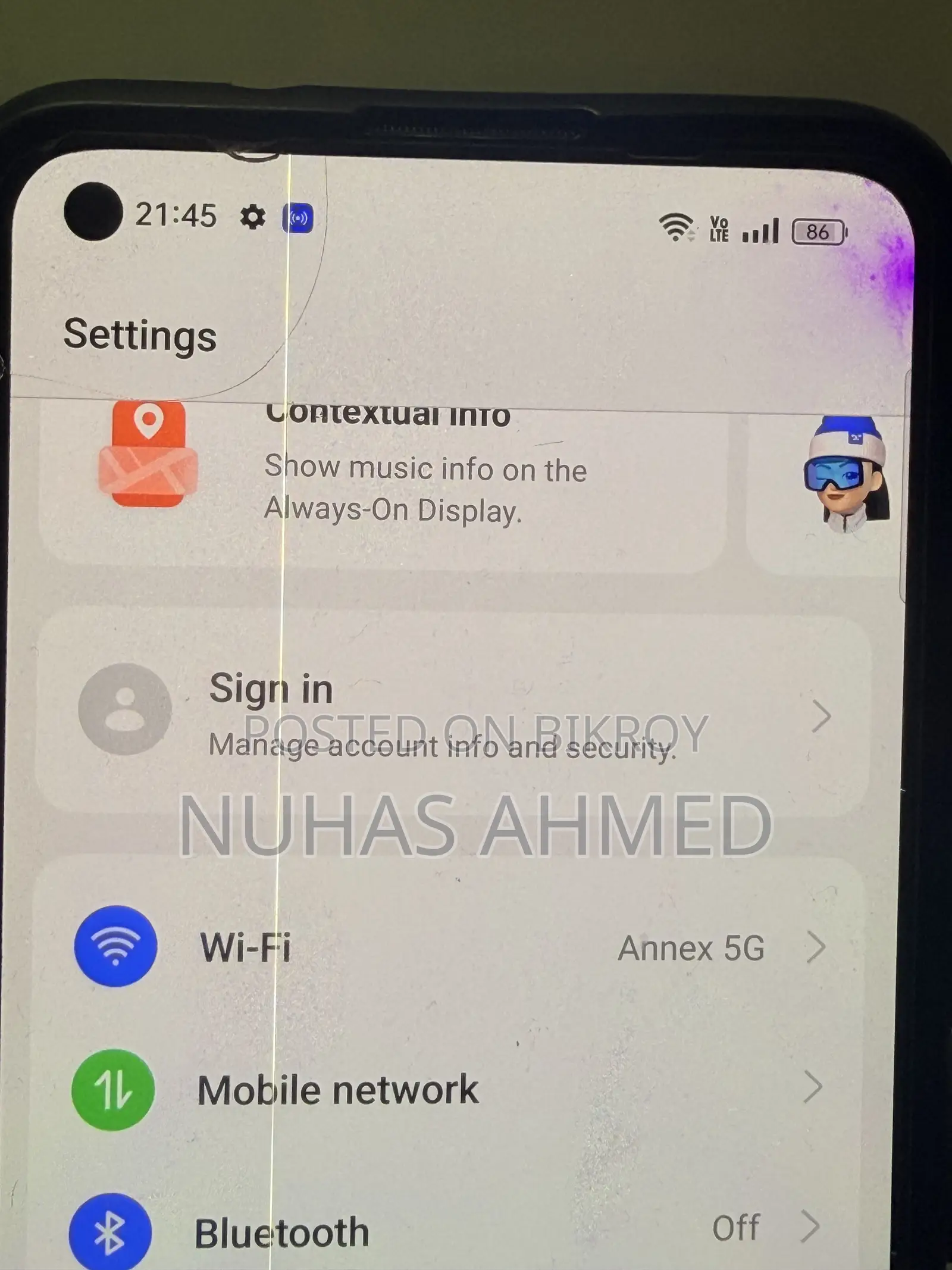 Oppo Reno 5 128 GB Gray