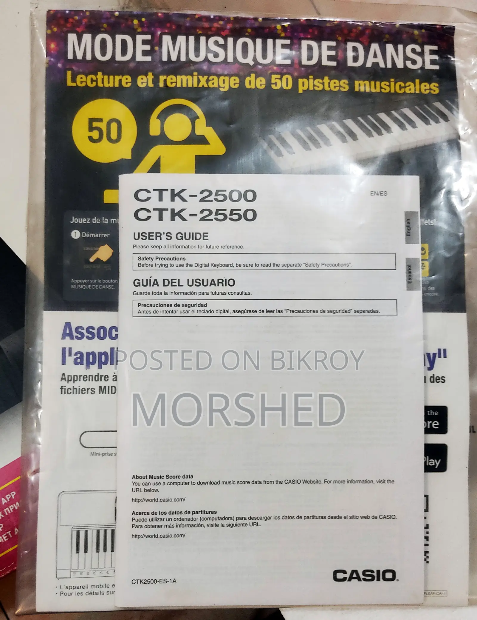 Casio CTK-2500 61 Keys Keyboard (Almost New)