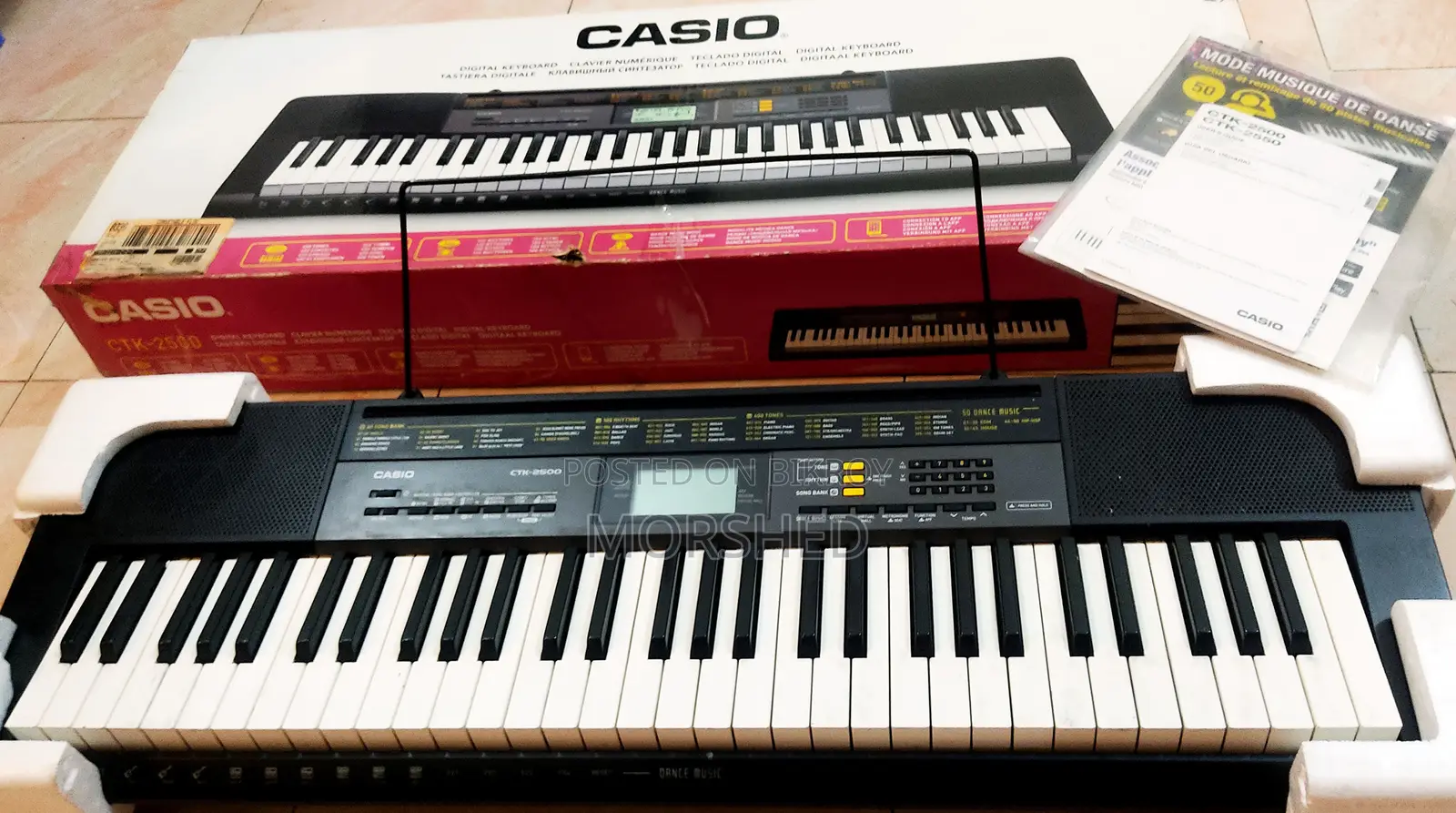 Casio CTK-2500 61 Keys Keyboard (Almost New)