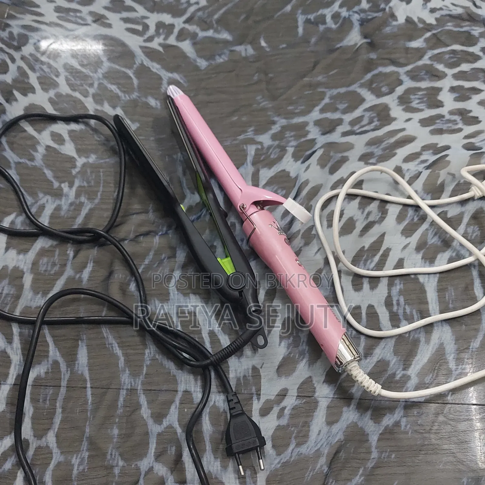 V G Professional Straightener And Kemei Km 219 Hair Curler Iron
