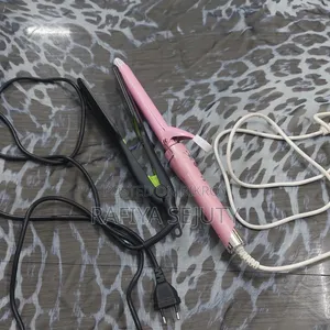 V G Professional Straightener And Kemei Km 219 Hair Curler Iron