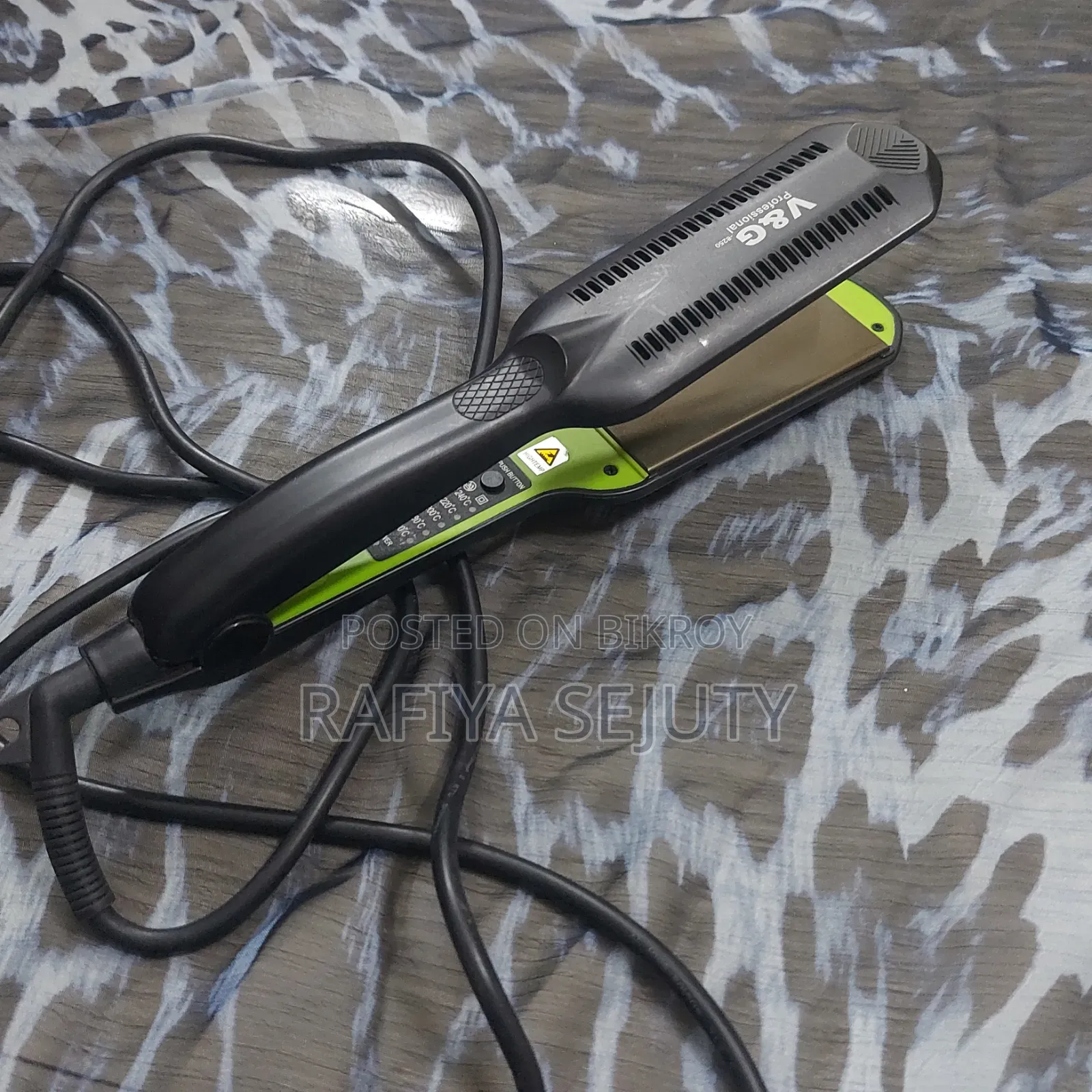 V G Professional Straightener And Kemei Km 219 Hair Curler Iron