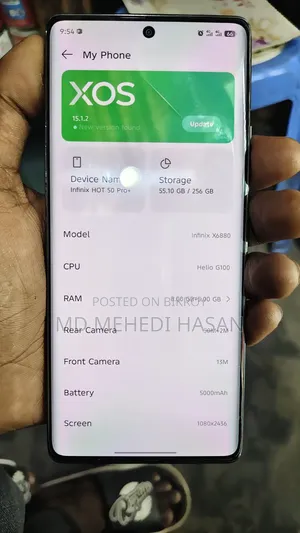 New Infinix Hot 50 Pro+ 4G 256 GB Silver