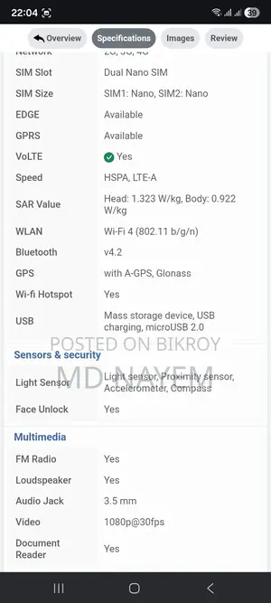 OPPO A1k (Used)