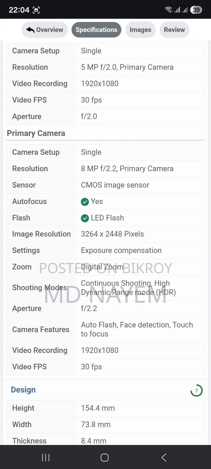 OPPO A1k (Used)