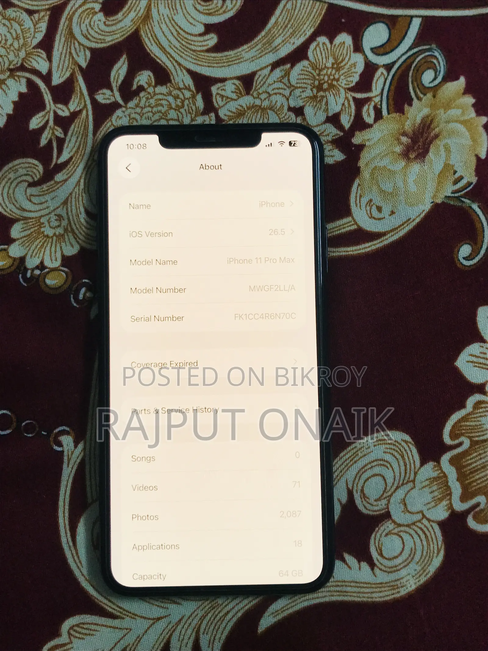 Apple iPhone 11 Pro Max 64 GB Gray