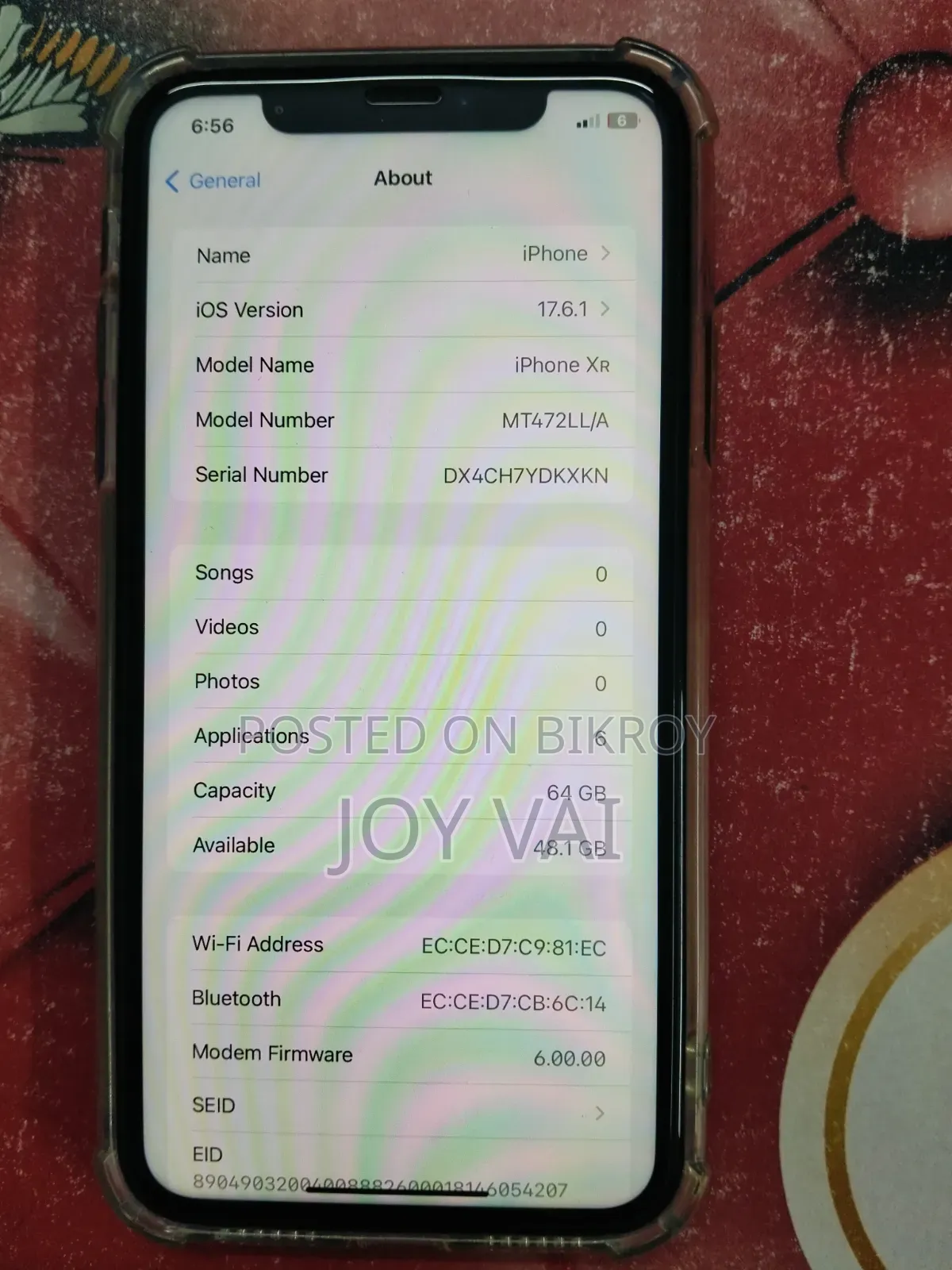 Apple iPhone XR 64 GB Black
